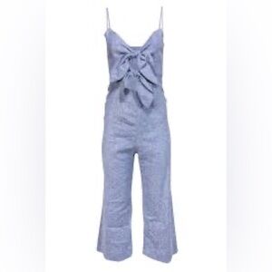 Intermix Tara Double Tie Open Detail Jumpsuit size 4 NWT